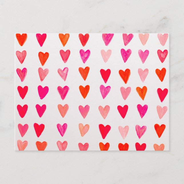 Rött hjärta. vykort (Framsida)