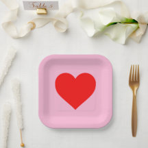 Rött hjärtslag Pastellrosa