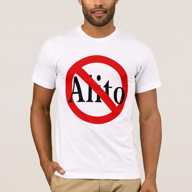 Rött hugga till och med Alito den anti-Alito T-shirt (Framsida)