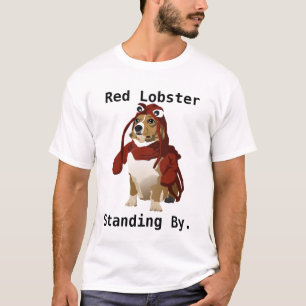 Rött hummeranseende vid hundfort Meme Tee Shirt