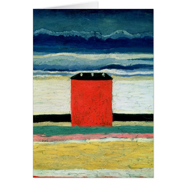 Rött hus, 1932 hälsningskort (Framsidan)