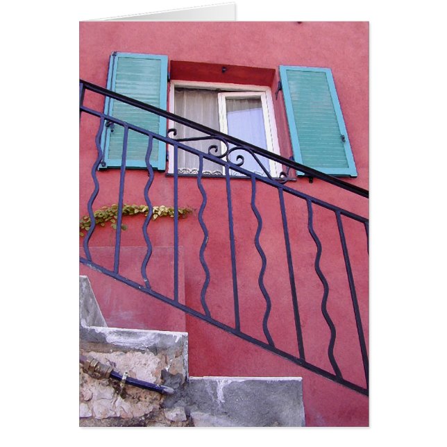 Rött hus hälsningskort (Framsidan)