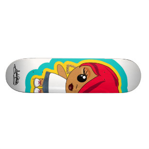 RÖTT HUVUD FÖR MATILDA MINI SKATEBOARD BRÄDA 18,7 CM
