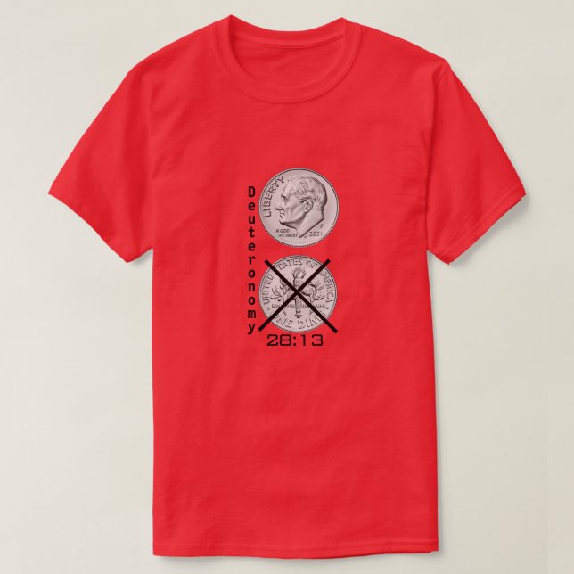 Rött huvud och inte Svan T-Shirt (Design framsida)