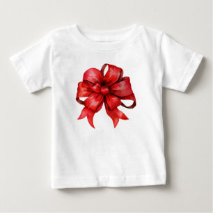 Rött julfack för vattenfärg t shirt