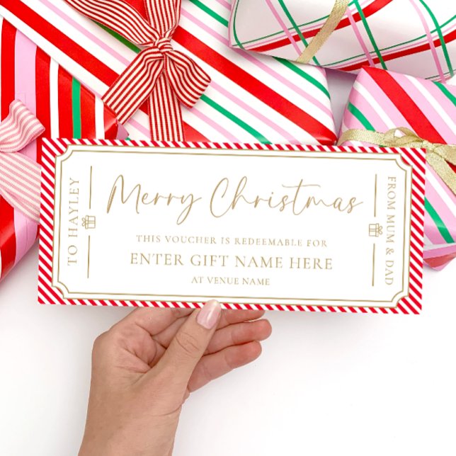 Rött julklapp för julklapp i Rand Inbjudningar (Skapare uppladdad)