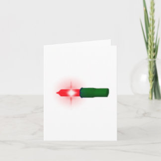 Rött julljus, bulb helgkort