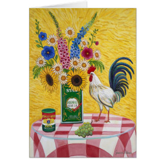 Rött kontrolltuppkort hälsningskort