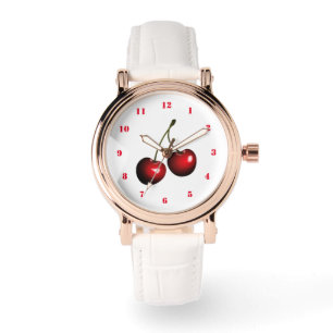 Rött körsbärsur gift armbandsur