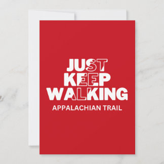 Rött kort för Appalachian Trail "Just Behålla Walk