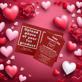 Rött kort för Business Valentine-Helgdag