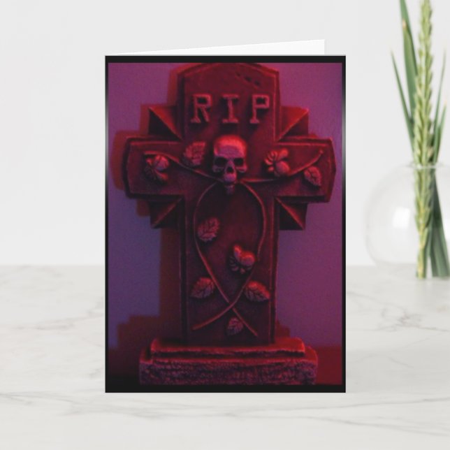 rött kort för gravsten (Framsida)