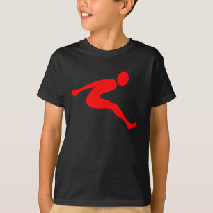 Rött längdhopp - tee shirt