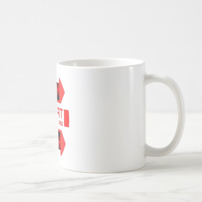 Rött larma! kaffemugg (Höger)