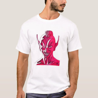 Rött leende tee shirt