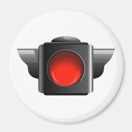 Rött ljus för klassrumshantering / Spelar ingen ro Magnet