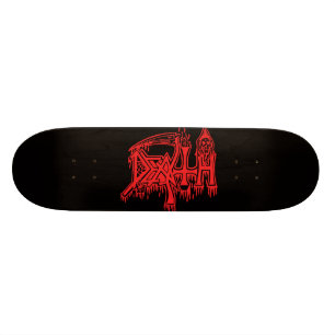 Rött logotypdäck för old school skateboard bräda 21,6 cm