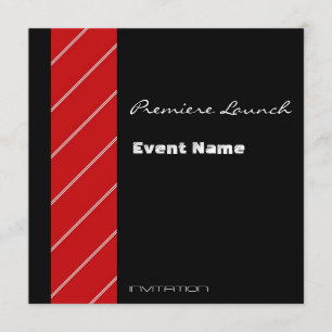 Rött matta den svart händelsen som är röd och inbjudningar