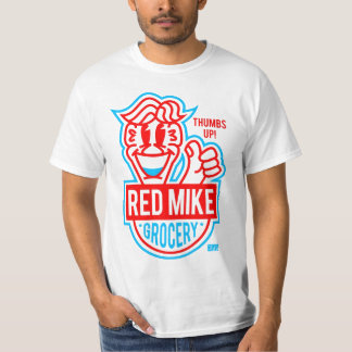 RÖTT MIKROFONLIVSMEDEL TEE SHIRT