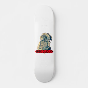 Rött moln mini skateboard bräda 18,7 cm