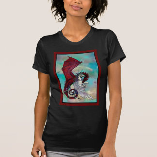 Rött monster för reptil för drake för t shirt