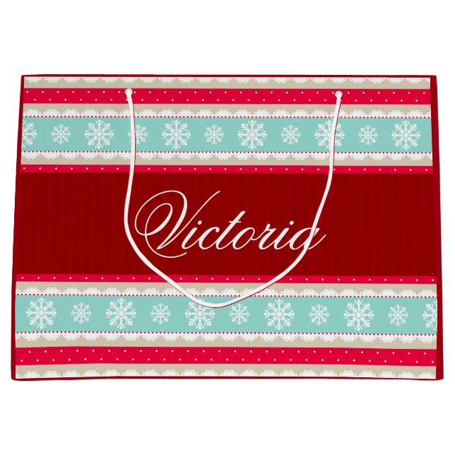 Rött namn för personlig för mönster för (Framsidan)