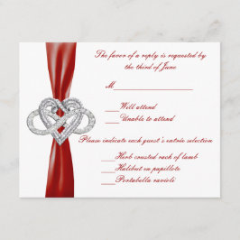 Rött oändligt hjärtsvarskort OSA kort