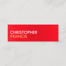 Rött och Biege två tona mini- kort