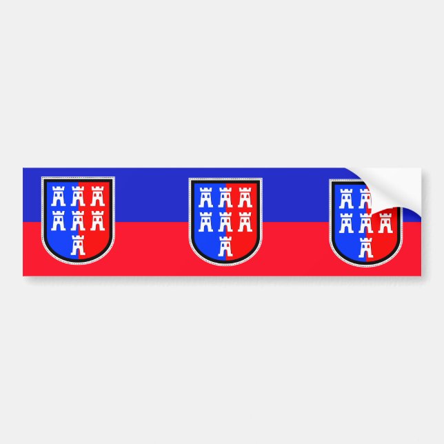Rött och Blått Bildekal (Framsidan)