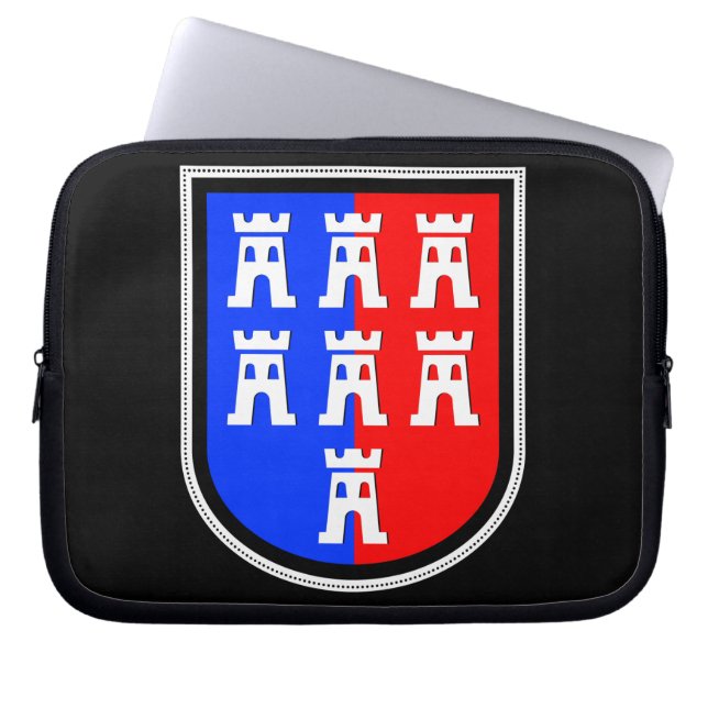 Rött och Blått, det måste det vara Laptop Sleeve (Framsidan)