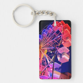 Rött och blått Ferris-hjul