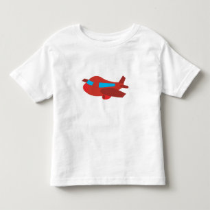 Rött och blått flygplan t shirt