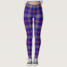 Rött och blått tartan tyg