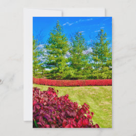 Rött och Grönt-Helgdag  Julkort