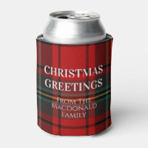 Rött och grönt julplaid
