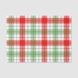 Rött och grönt plädsilkespapperpapper