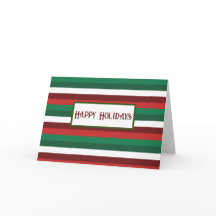 Rött- och Grönt-rand-julkort