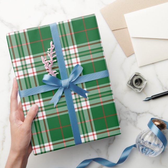 Rött och grönt rutigt  presentpapper (Gifting)