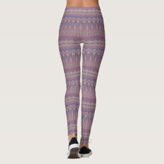 rött och grönt sicksackmönster leggings