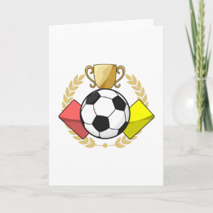 Rött och gult kort Trophy för fotboll