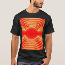 rött och orange återkoppling t shirt
