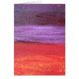 rött och purpurfärgat intryck hälsningskort