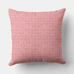 rött och rosa Geometric Kudde
