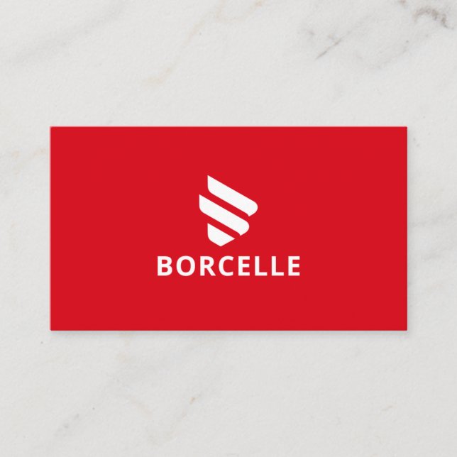 Rött och svart affärskort visitkort (Framsida)