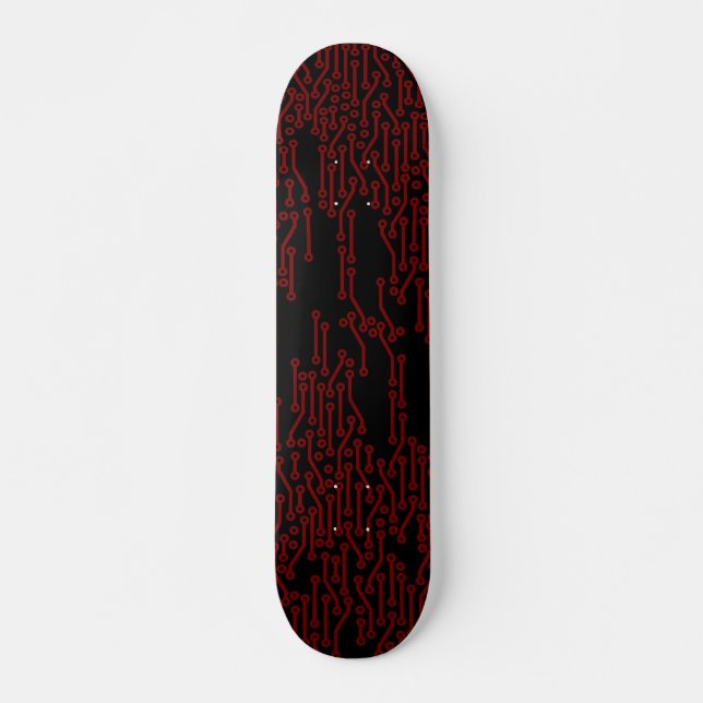 Rött och svart gå runt stiger ombord skateboard bräda 21,5 cm (Framsida)