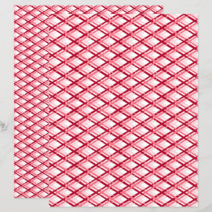 Rött och vitt diagonalt randigt scrapbookpapper