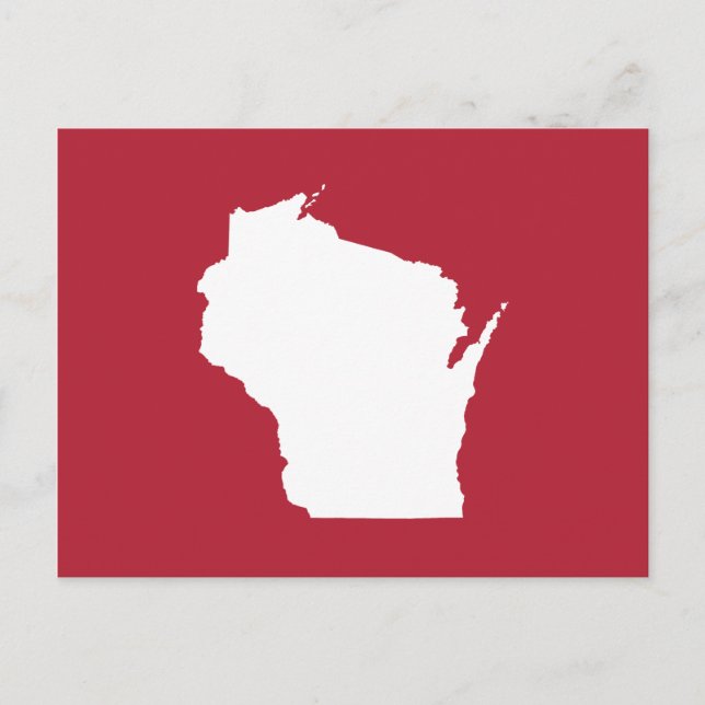 Rött och Vitt Flyttar till Wisconsin Tillkännagiva Vykort (Framsida)