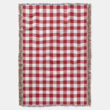 Rött och vitt rutigt gingham-mönster