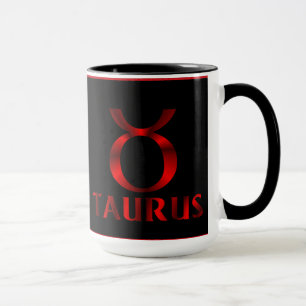 Rött Oxenhoroskopsymbol Mugg