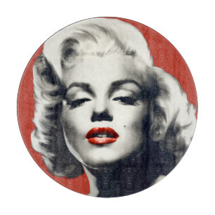 Rött på röd läppar Marilyn